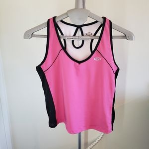 Fox athletic pink workout tank size large fitted
